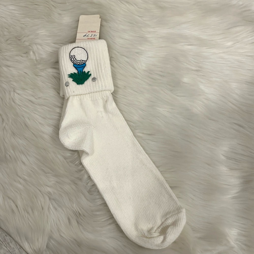 Vintage Jacobson’s white golf detail socks women size 1 SZ
